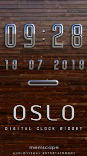 OSLO Digital Clock Widget