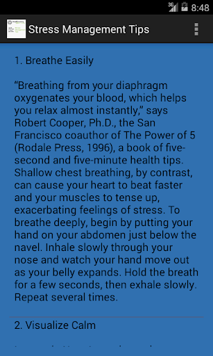 Stress Management Tips