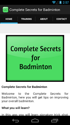 免費下載運動APP|Complete Secrets for Badminton app開箱文|APP開箱王