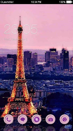 I Love Paris C Launcher Theme