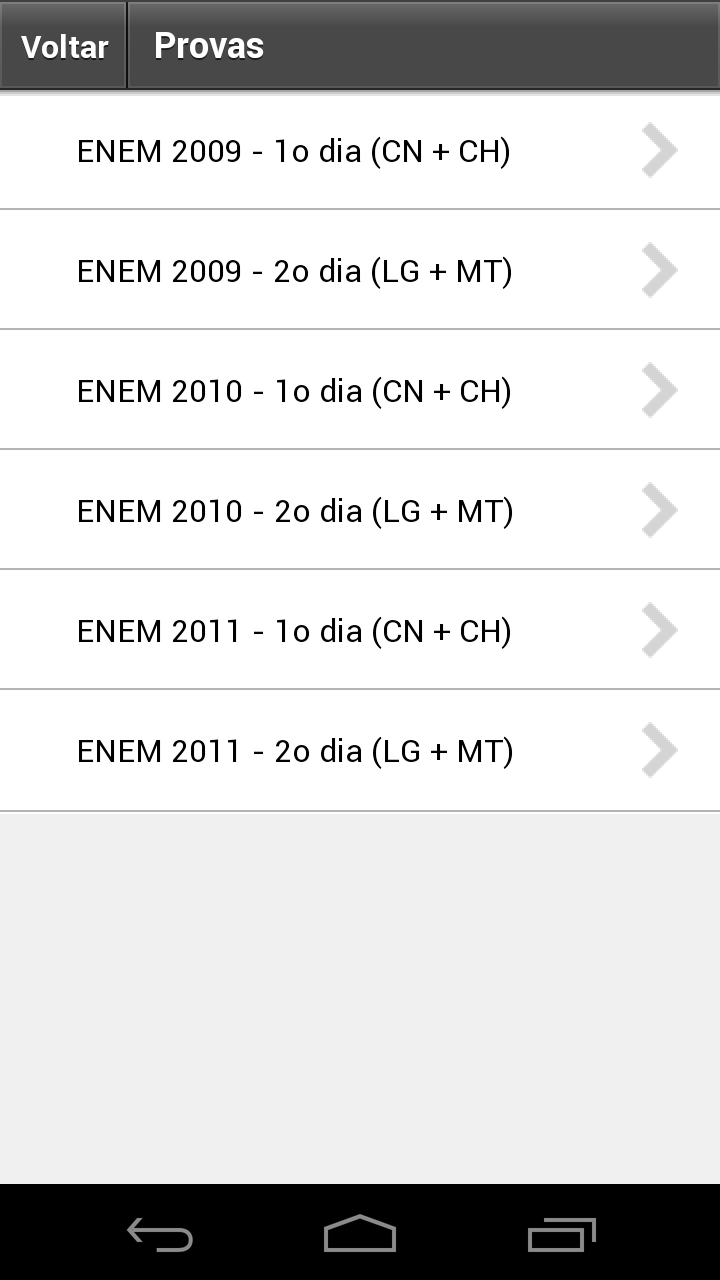 Provas e Simulados ENEM Screen 2