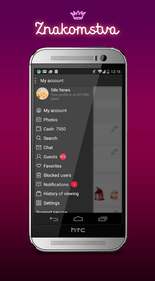 Android application Znakomstva - dating for free! screenshort