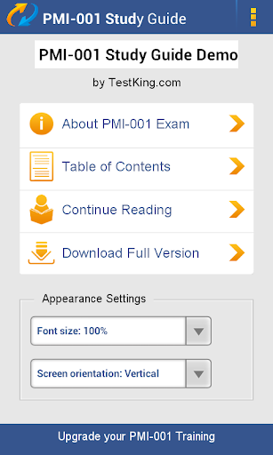 PMI-001 PMP Study Guide Demo