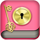 Diary with lock mobile app icon