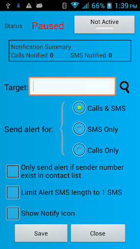 Call SMS Notifier