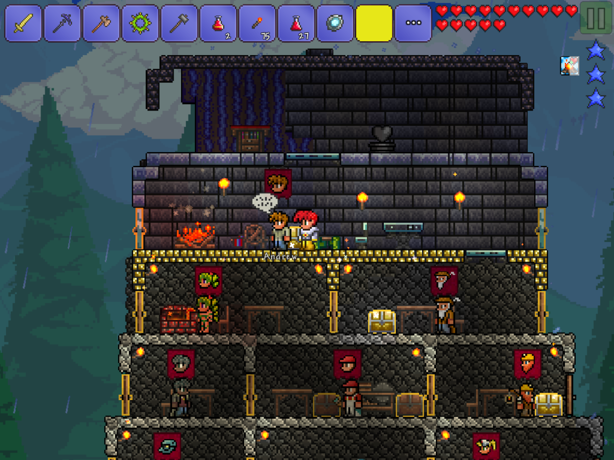   Terraria.- หน้าจอ 