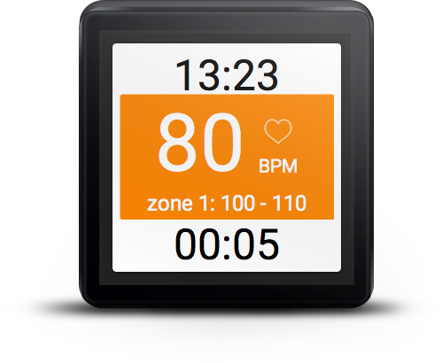 Heart Rate Training - wearable Screen 3
