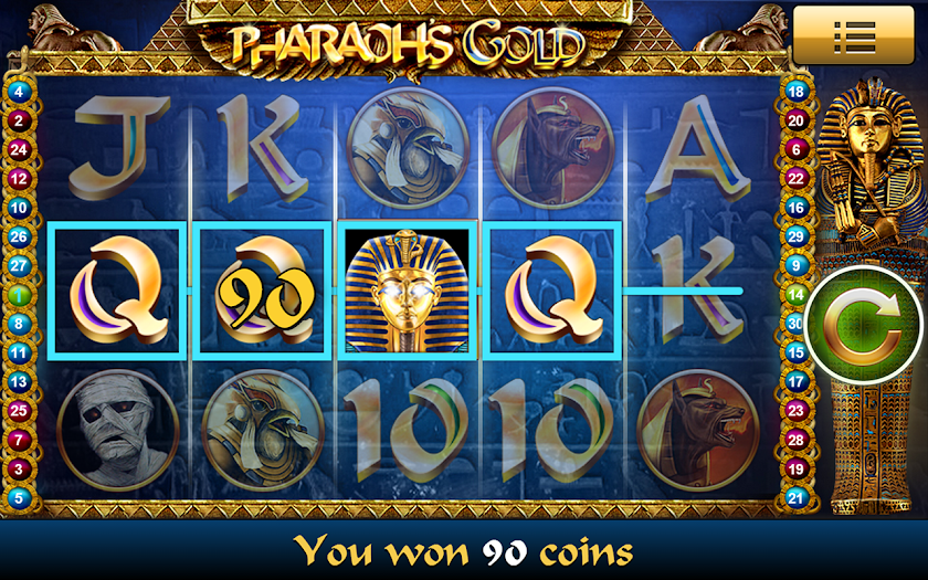 Ancient Egypt Casino Slot Game Screen 2