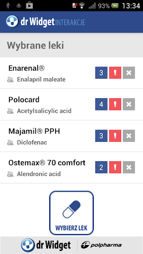 【免費醫療App】DrWidget Interakcje-APP點子