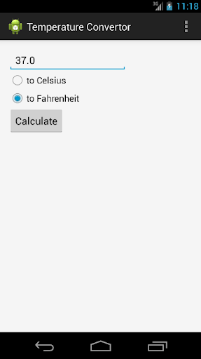 Temperature Convertor Trial