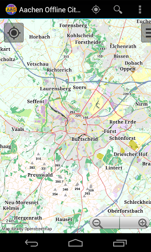 Aachen Offline City Map
