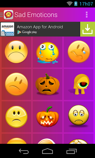 Sad Emoticons