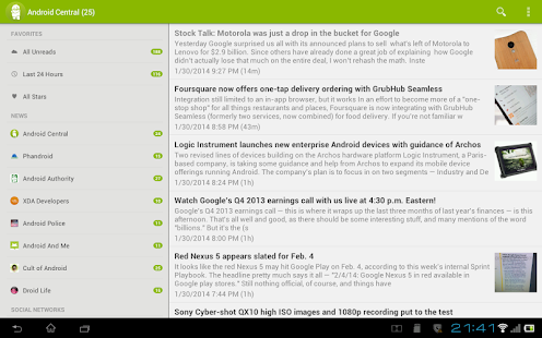 Flowly Pro - News for Android™ - screenshot thumbnail