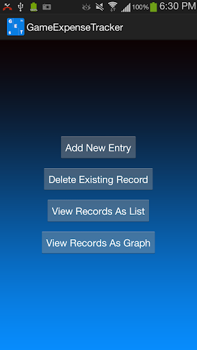 Game Expense Tracker