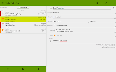 Screenshot Tasks To Do Pro To-Do List v2.4.9