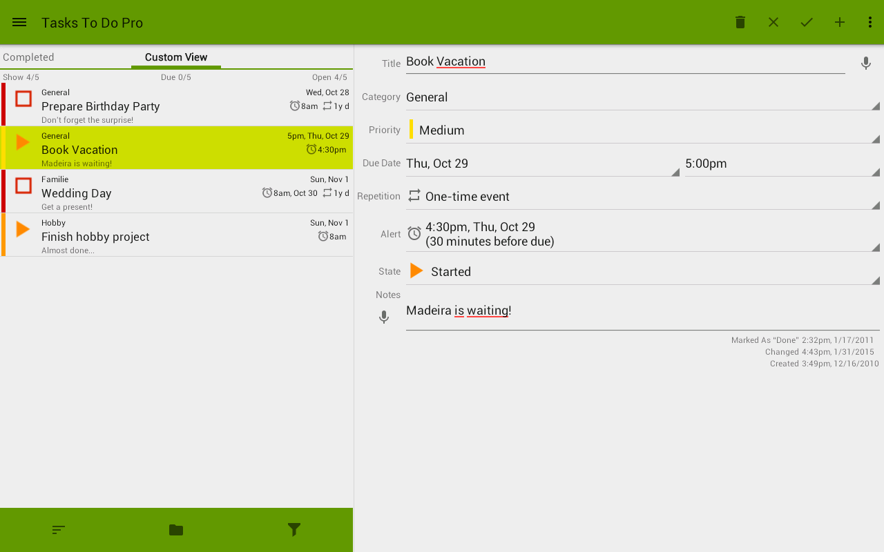   Tasks To Do Pro,  To-Do List – Capture d'écran 