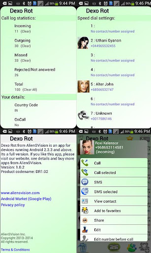 【免費通訊App】Dexo Rot Dialer & Contacts-APP點子