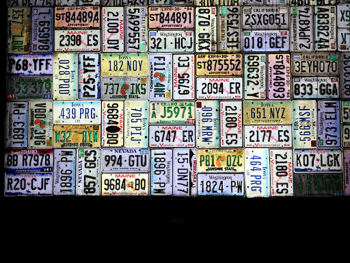 Number Plate Wall