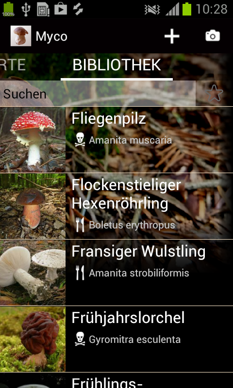 Android application Myco pro - Mushroom Guide screenshort
