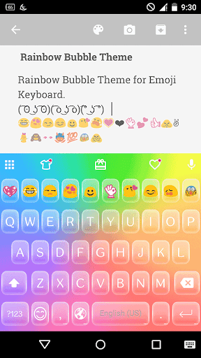 Rainbow Bubble Emoji Keyboard