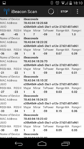 iBeacon Scan