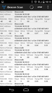 iBeacon Scan Screenshots 0