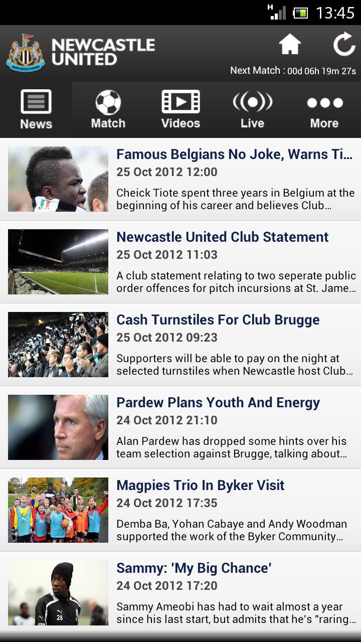 Official Newcastle Screen 1