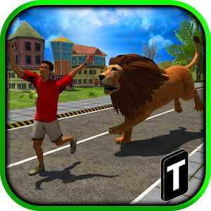 Angry Lion Attack 3D logo