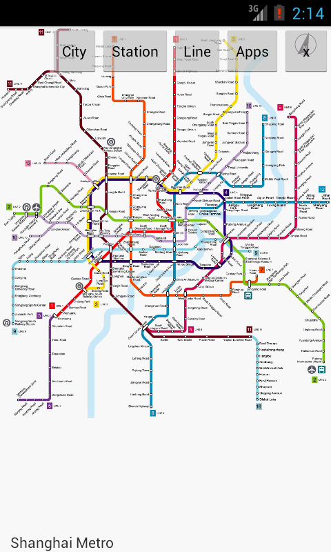 Android application Subway Maps screenshort