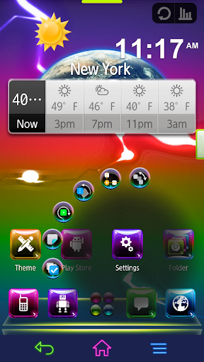 Next Launcher Theme - Aurora