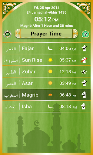 Muslims Prayer Time