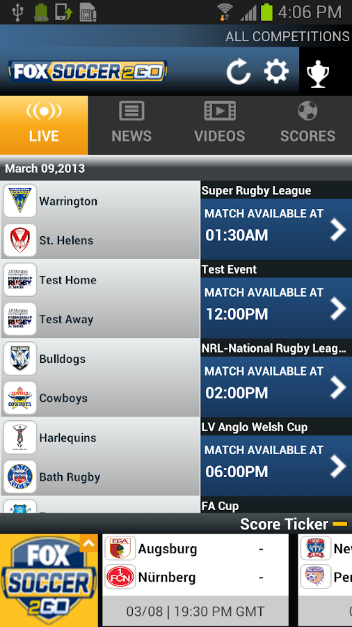 Fox Soccer 2 Go - Android Apps on Google Play - 506 x 900 png 225kB