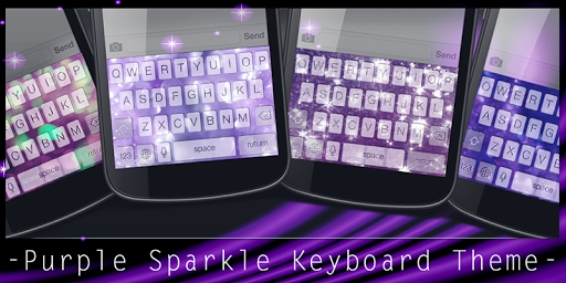 Purple Sparkle Keyboard Theme