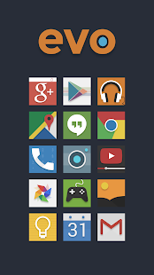  Evo Icon Pack: miniatura de captura de pantalla  