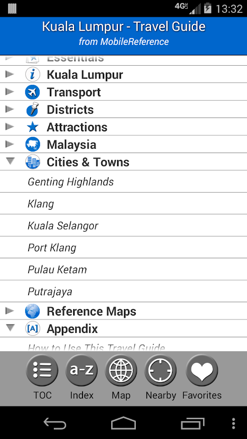 Android application Kuala Lumpur - Guide &amp; Map screenshort