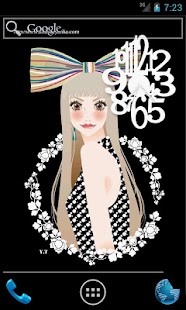 How to mod おしゃれでかわいい女の子ライブ壁紙２（時計）1日無料版 lastet apk for pc