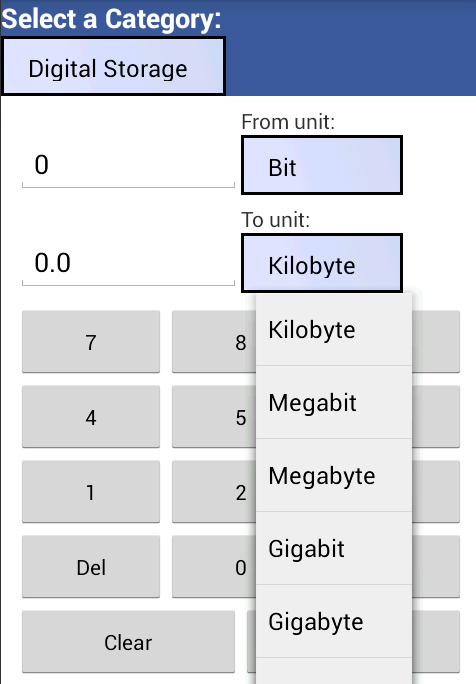    Quick Unit Converter- screenshot  