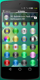 Icon Pack Wallpapers 3D Bubble - screenshot thumbnail