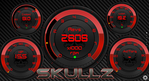 無料トルクテーマSkullZ OBD2