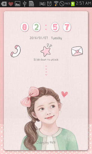 Little Girl go locker theme