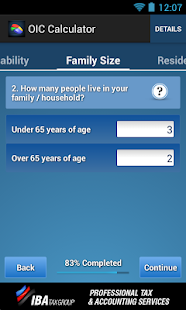 OIC Calculator Screen 3