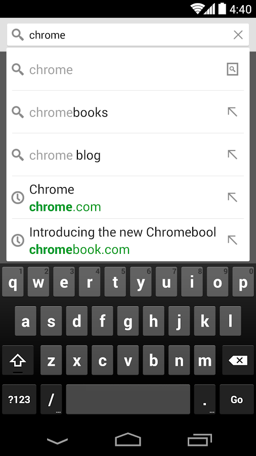 Chrome Browser - Google - screenshot