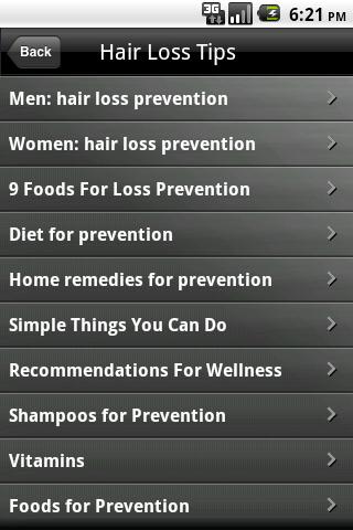 Hair Loss Tips