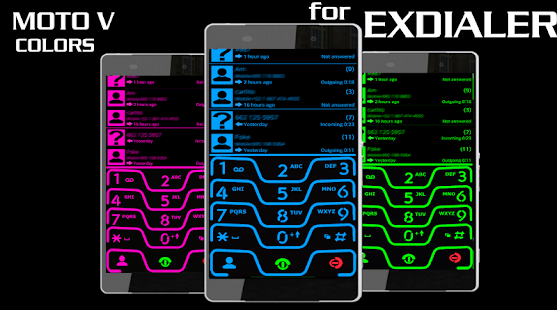 Lastest THEME NEON BLUE FOR EXDIALER APK for PC