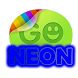 Blue neon theme GO SMS Pro