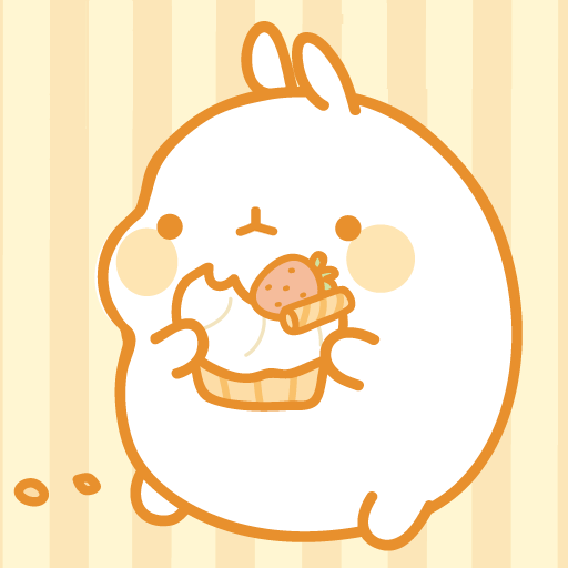 Molang Donut Yellow Atom theme LOGO-APP點子