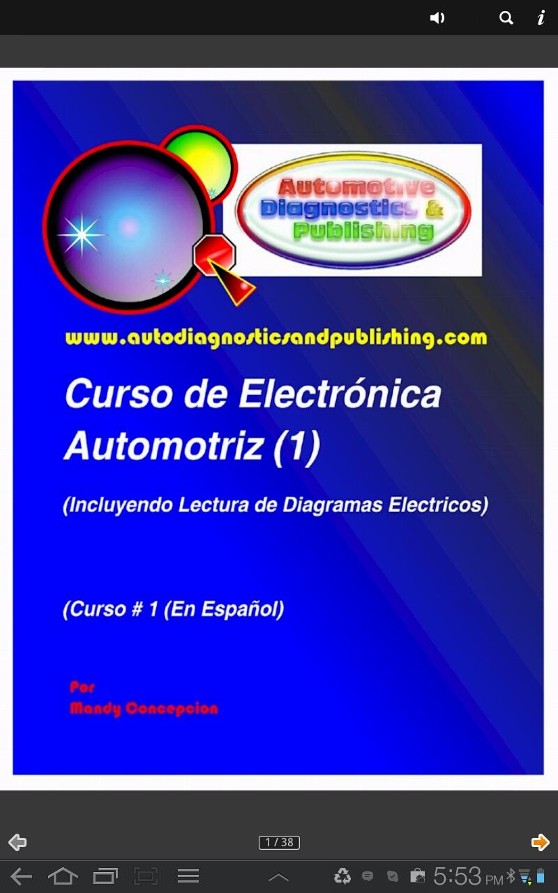 Android application Electronica Automotriz Curso 1 screenshort