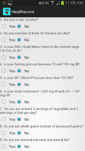 Prevention Healthscore