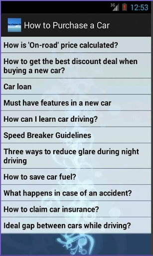 【免費生活App】How to Purchase a Car-APP點子