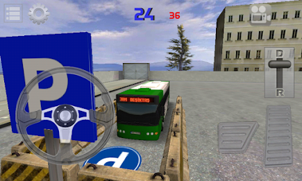 bus parked on poster 15